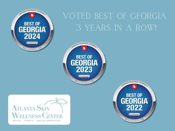 Atlanta Skin Wellness Center Voted Best of Georgia 3 Years in a Row!