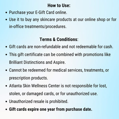 Atlanta Skin Wellness Center E-Gift Card